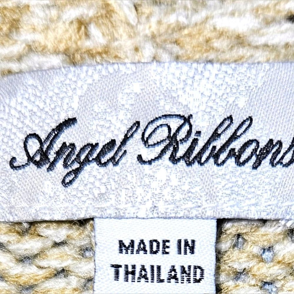 Angel Ribbons Plus Size Multi- Color Diamond shape Open Cardigan NEW 16/18 PLUS - Picture 9 of 12